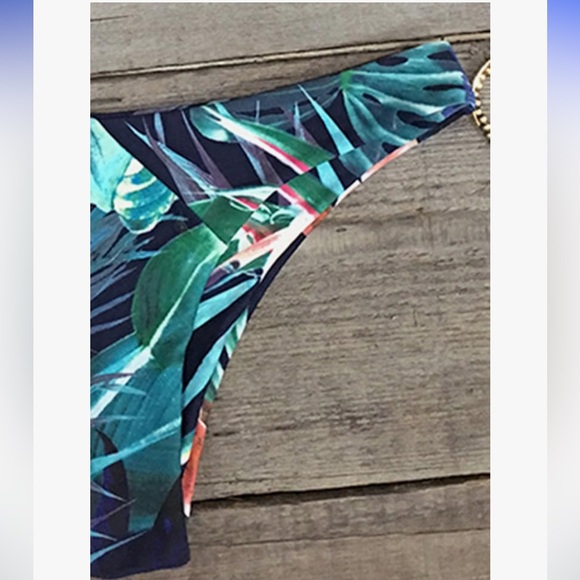 Tropical Floral Triangle Bikini Small - Picture 5 of 10